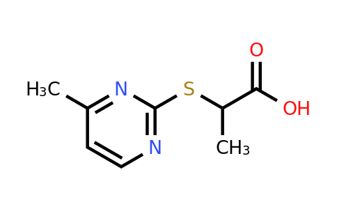 876717-59-8 | 2-((4-Methylpyrimidin-2-yl)thio)propanoic acid