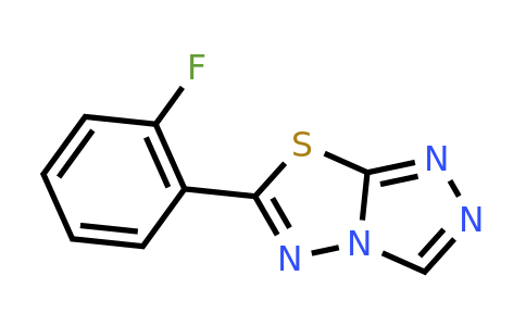 876884-51-4 | 6-(2-Fluorophenyl)-[1,2,4]triazolo[3,4-b][1,3,4]thiadiazole
