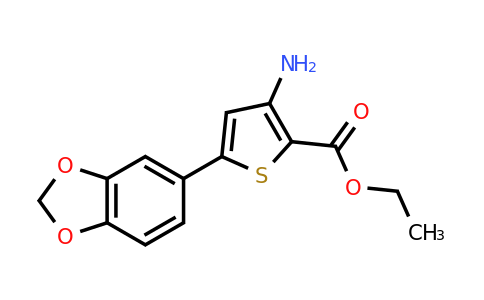 877140-10-8 | Ethyl 3-amino-5-(1,3-dioxaindan-5-yl)thiophene-2-carboxylate
