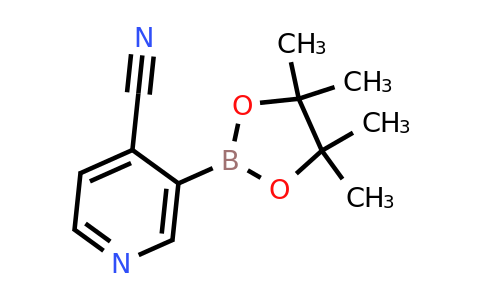 878194-91-3 | 3-(4,4,5,5-Tetramethyl-1,3,2-dioxaborolan-2-yl);isonicotinonitrile