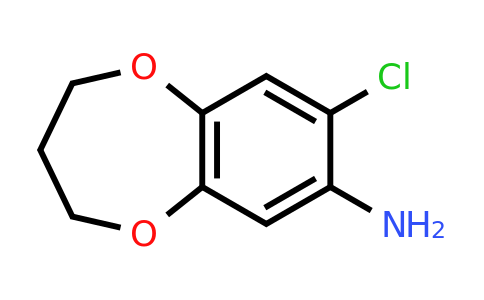 878217-62-0 | 8-Chloro-3,4-dihydro-2H-benzo[b][1,4]dioxepin-7-amine