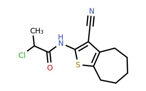 878217-81-3 | 2-Chloro-n-{3-cyano-4h,5h,6h,7h,8h-cyclohepta[b]thiophen-2-yl}propanamide