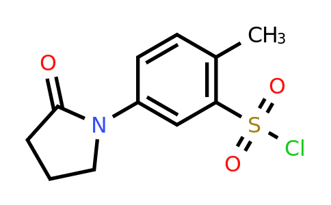878433-23-9 | 2-Methyl-5-(2-oxo-pyrrolidin-1-yl)-benzenesulfonyl chloride