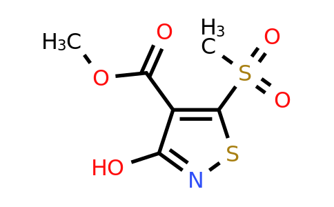 878477-24-8 | Methyl 3-hydroxy-5-(methylsulfonyl)isothiazole-4-carboxylate