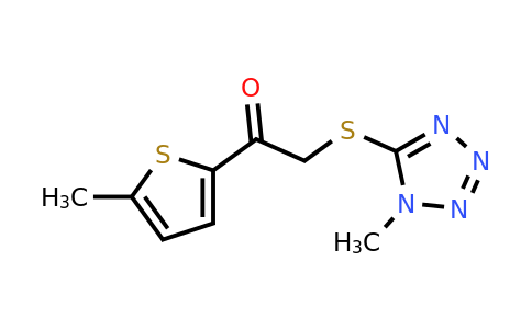 878577-38-9 | 2-((1-Methyl-1h-tetrazol-5-yl)thio)-1-(5-methylthiophen-2-yl)ethan-1-one