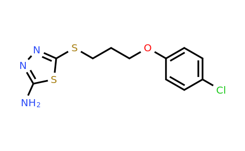 878584-10-2 | 5-((3-(4-Chlorophenoxy)propyl)thio)-1,3,4-thiadiazol-2-amine