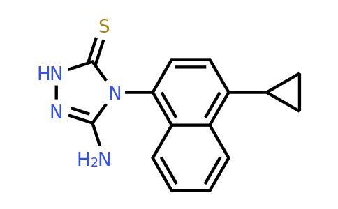 878671-96-6 | 5-Amino-4-(4-cyclopropylnaphthalen-1-yl)-2,4-dihydro-3H-1,2,4-triazole-3-thione
