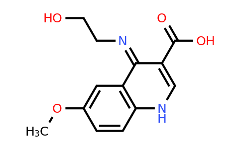 878691-40-8 | 4-((2-Hydroxyethyl)imino)-6-methoxy-1,4-dihydroquinoline-3-carboxylic acid