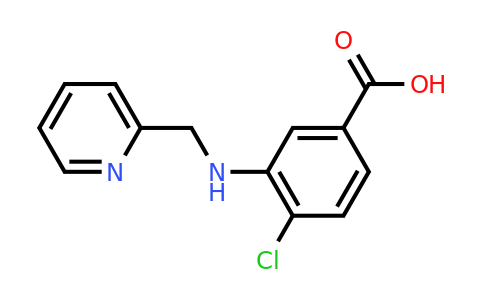 878714-48-8 | 4-Chloro-3-((pyridin-2-ylmethyl)amino)benzoic acid