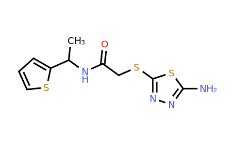 878922-83-9 | 2-((5-Amino-1,3,4-thiadiazol-2-yl)thio)-N-(1-(thiophen-2-yl)ethyl)acetamide