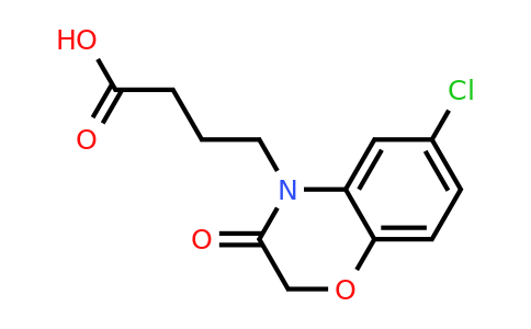 879040-90-1 | 4-(6-Chloro-3-oxo-2,3-dihydro-4H-benzo[b][1,4]oxazin-4-yl)butanoic acid