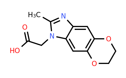 2-(2-Methyl-6,7-dihydro-1H-[1,4]dioxino[2',3':4,5]benzo[1,2-d]imidazol-1-yl)acetic acid