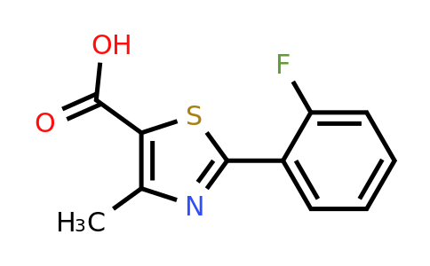 879070-37-8 | 2-(2-Fluorophenyl)-4-methyl-1,3-thiazole-5-carboxylic acid