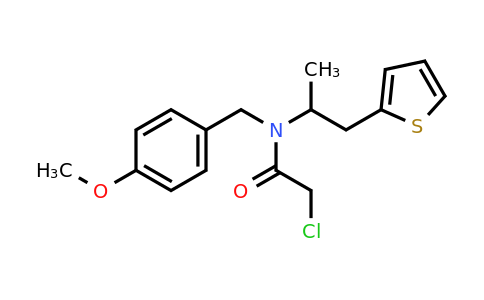 879319-07-0 | 2-Chloro-n-[(4-methoxyphenyl)methyl]-n-[1-(thiophen-2-yl)propan-2-yl]acetamide