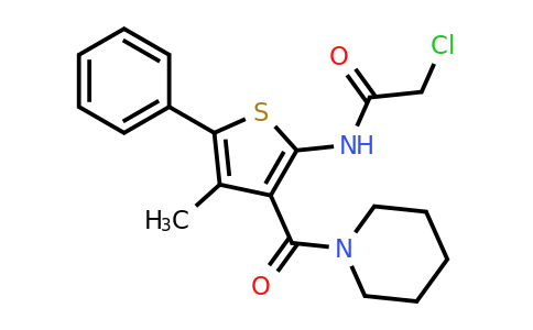 879319-44-5 | 2-Chloro-n-[4-methyl-5-phenyl-3-(piperidine-1-carbonyl)thiophen-2-yl]acetamide