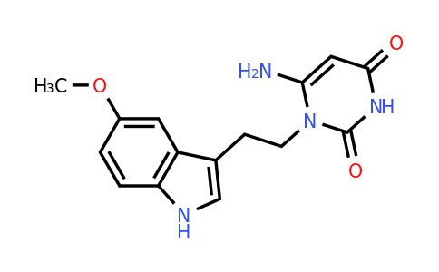 879457-23-5 | 6-Amino-1-(2-(5-methoxy-1H-indol-3-yl)ethyl)pyrimidine-2,4(1H,3H)-dione