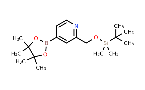 2-(((tert-Butyldimethylsilyl)oxy)methyl)-4-(4,4,5,5-tetramethyl-1,3,2-dioxaborolan-2-yl)pyridine