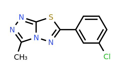 881222-92-0 | 6-(3-Chlorophenyl)-3-methyl-[1,2,4]triazolo[3,4-b][1,3,4]thiadiazole