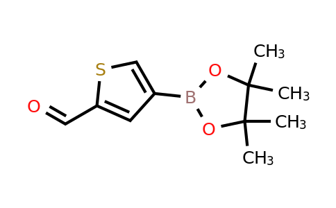 881381-12-0 | 4-(4,4,5,5-Tetramethyl-1,3,2-dioxaborolan-2-yl)thiophene-2-carbaldehyde