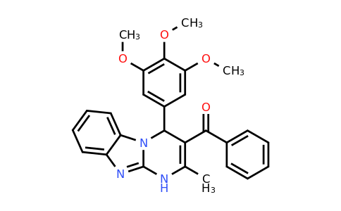 881596-24-3 | (2-Methyl-4-(3,4,5-trimethoxyphenyl)-1,4-dihydrobenzo[4,5]imidazo[1,2-a]pyrimidin-3-yl)(phenyl)methanone