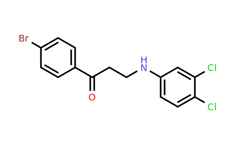 1-(4-Bromophenyl)-3-((3,4-dichlorophenyl)amino)propan-1-one