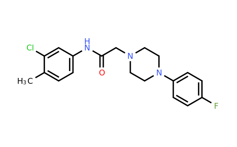N-(3-chloro-4-methylphenyl)-2-(4-(4-fluorophenyl)piperazin-1-yl)acetamide