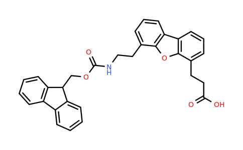 3-(6-(2-((((9H-Fluoren-9-yl)methoxy)carbonyl)amino)ethyl)dibenzo[b,d]furan-4-yl)propanoic acid