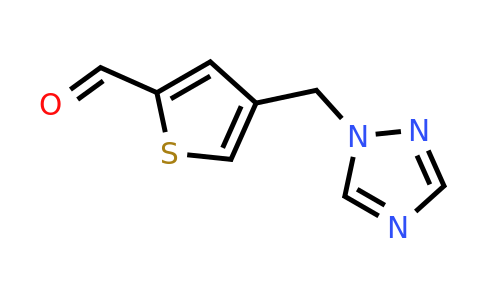 883291-36-9 | 4-((1H-1,2,4-triazol-1-yl)methyl)thiophene-2-carbaldehyde