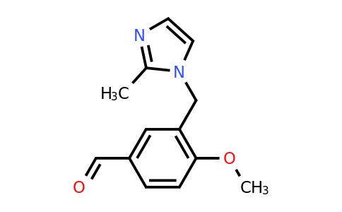 4-Methoxy-3-((2-methyl-1H-imidazol-1-yl)methyl)benzaldehyde