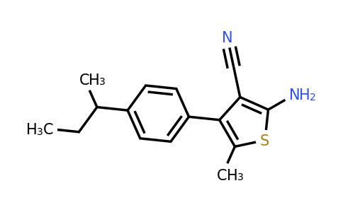 884497-30-7 | 2-Amino-4-(4-(sec-butyl)phenyl)-5-methylthiophene-3-carbonitrile