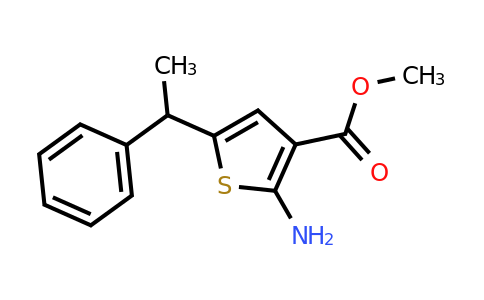 884497-36-3 | Methyl 2-amino-5-(1-phenylethyl)thiophene-3-carboxylate