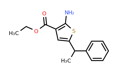 884497-37-4 | Ethyl 2-amino-5-(1-phenylethyl)thiophene-3-carboxylate