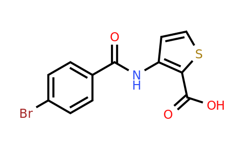 884534-46-7 | 3-(4-Bromobenzamido)thiophene-2-carboxylic acid