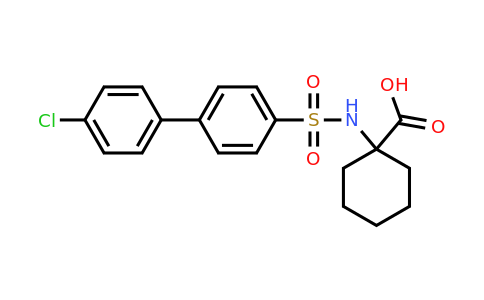 1-((4'-Chloro-[1,1'-biphenyl])-4-sulfonamido)cyclohexane-1-carboxylic acid