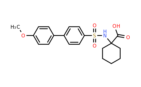 1-((4'-Methoxy-[1,1'-biphenyl])-4-sulfonamido)cyclohexane-1-carboxylic acid