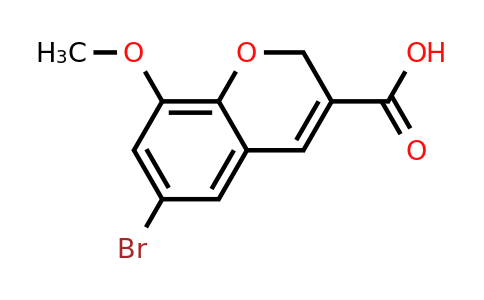 885271-13-6 | 6-Bromo-8-methoxy-2H-chromene-3-carboxylic acid