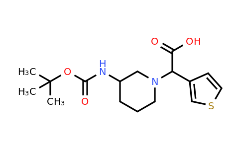 885275-61-6 | (3-Boc-amino-piperidin-1-yl)-thiophen-3-yl-acetic acid