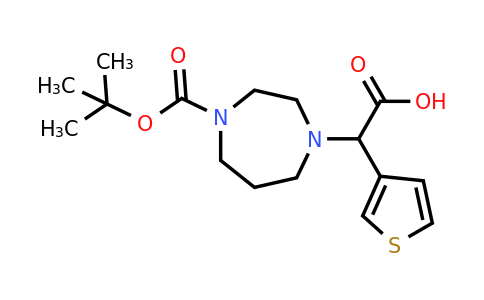 885275-85-4 | 2-(4-(tert-Butoxycarbonyl)-1,4-diazepan-1-yl)-2-(thiophen-3-yl)acetic acid