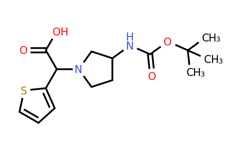 885276-25-5 | (3-Boc-amino-pyrrolidin-1-yl)-thiophen-2-yl-acetic acid