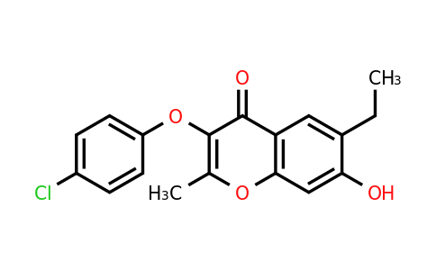 885458-55-9 | 3-(4-Chlorophenoxy)-6-ethyl-7-hydroxy-2-methyl-4h-chromen-4-one