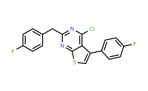 885460-40-2 | 4-Chloro-5-(4-fluorophenyl)-2-[(4-fluorophenyl)methyl]thieno[2,3-d]pyrimidine