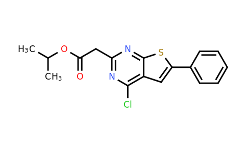 885460-48-0 | Isopropyl 2-(4-chloro-6-phenylthieno[2,3-d]pyrimidin-2-yl)acetate