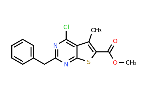 885460-62-8 | Methyl 2-benzyl-4-chloro-5-methylthieno[2,3-d]pyrimidine-6-carboxylate