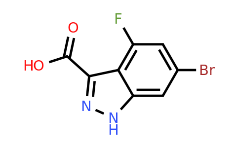 885520-62-7 | 6-Bromo-4-fluoro-1H-indazole-3-carboxylic acid
