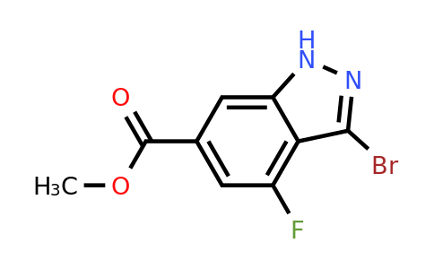 885521-41-5 | Methyl 3-bromo-4-fluoro-1H-indazole-6-carboxylate