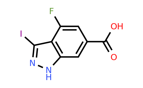 885521-55-1 | 4-Fluoro-3-iodo-1H-indazole-6-carboxylic acid