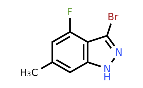 885522-53-2 | 3-Bromo-4-fluoro-6-methyl-1H-indazole