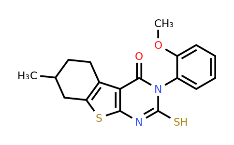 885524-63-0 | 2,3,5,6,7,8-Hexahydro-3-(2-methoxyphenyl)-7-methyl-2-thioxo[1]benzothieno[2,3-d]pyrimidin-4(1H)-one