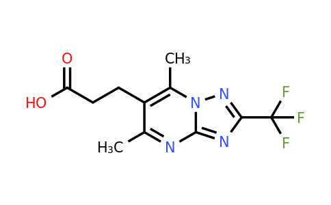 885525-04-2 | 3-[5,7-dimethyl-2-(trifluoromethyl)-[1,2,4]triazolo[1,5-a]pyrimidin-6-yl]propanoic acid