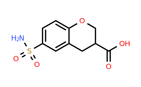 885532-14-9 | 6-Sulfamoyl-3,4-dihydro-2h-1-benzopyran-3-carboxylic acid